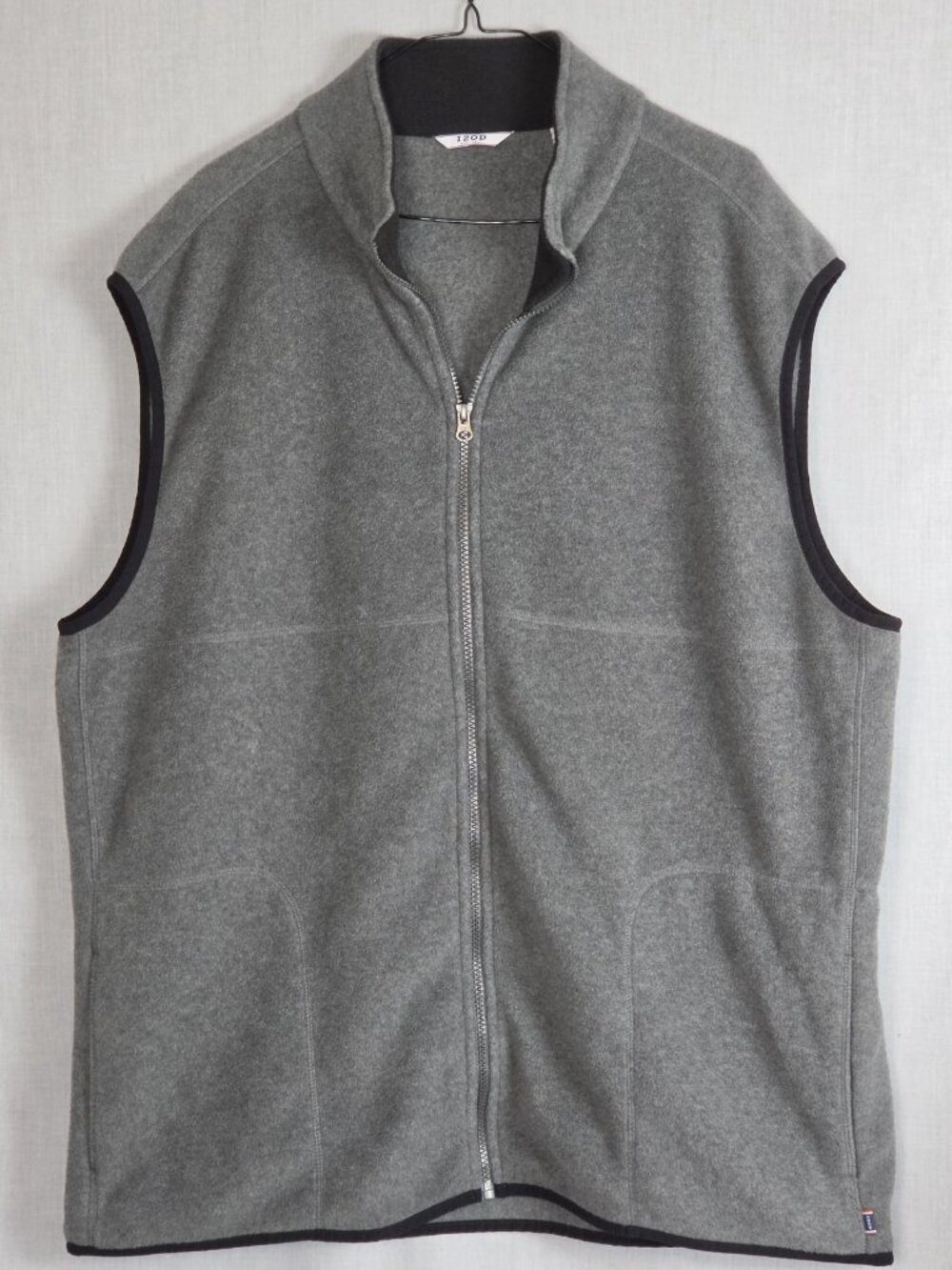 Izod Fleece Vest Men's 2XL Outdoor Comfort Gray Dadcore Oversized Winter Fall